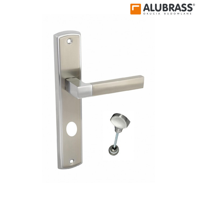 Klamka BRAVO 72 wc nikiel Klamka BRAVO 72 wc nikiel