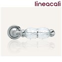 KLAMKA LINEA CALI CRYSTAL SZYLD OKRĄGŁY 103 chrom