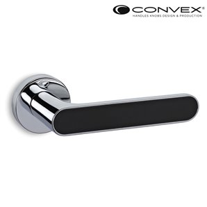Klamka CONVEX 2195 chrom-czarny