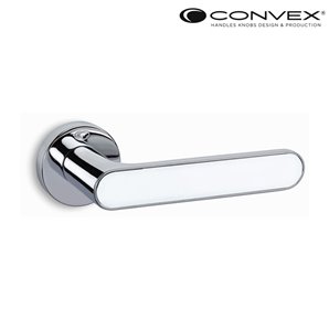 Klamka CONVEX 2195 chrom-biały