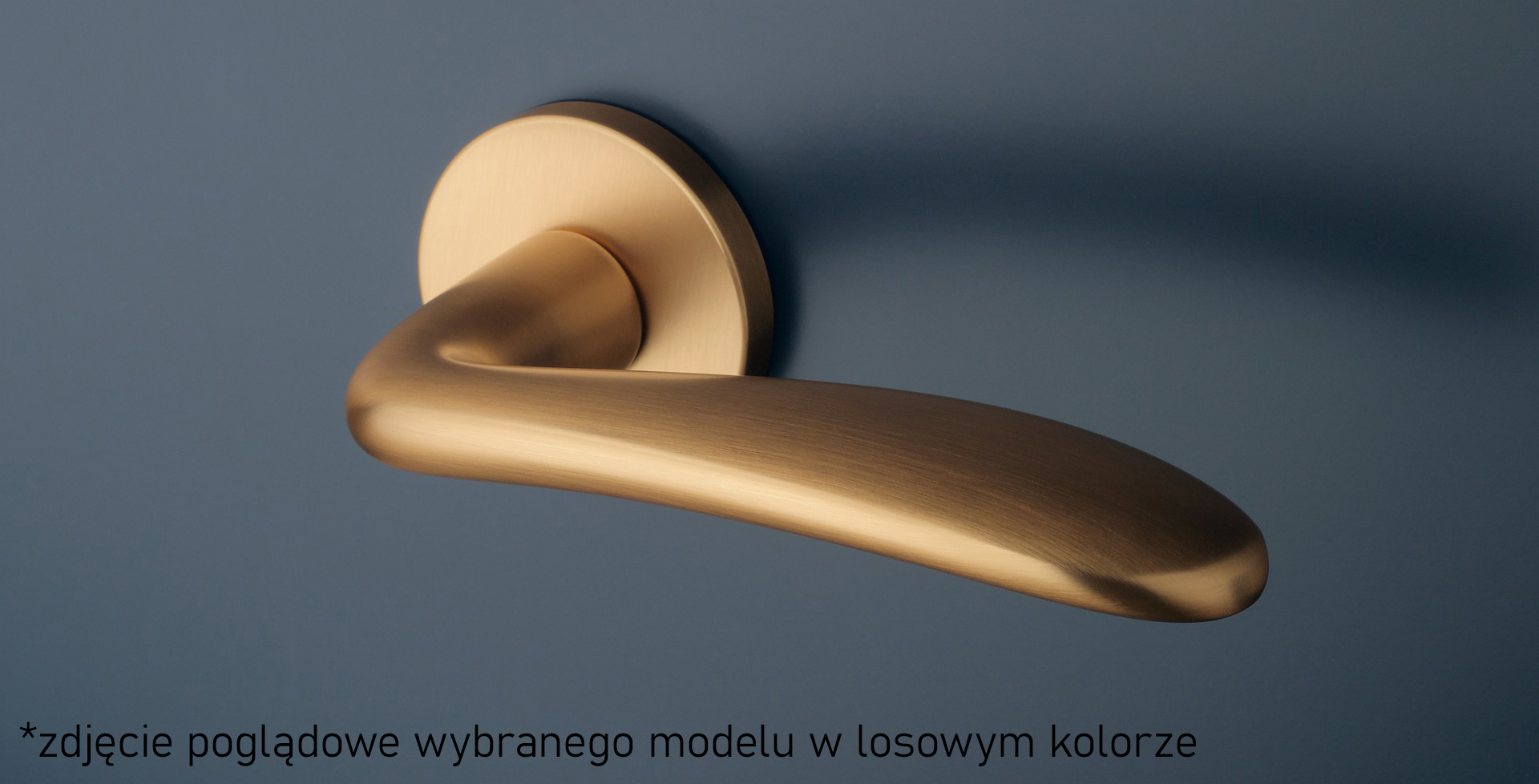 Klamka Aprile Ambrosia Rozeta R Slim 7Mm Bk - Czarny Matowy