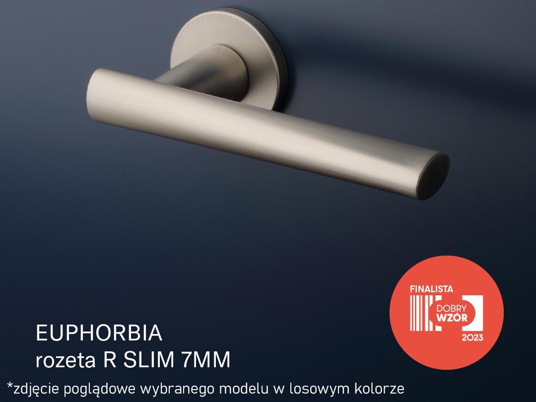 Klamka Aprile Euphorbia Rozeta R Slim 7Mm Kg - Złoty Matowy