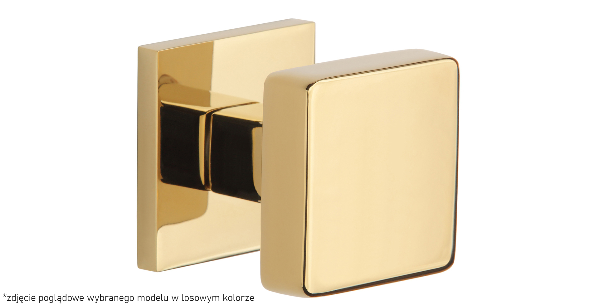 Gałka Dwustronna Aprile Mora Q Slim 7Mm Gold Satin - Złoty Matowy Ruchoma / Ruchoma