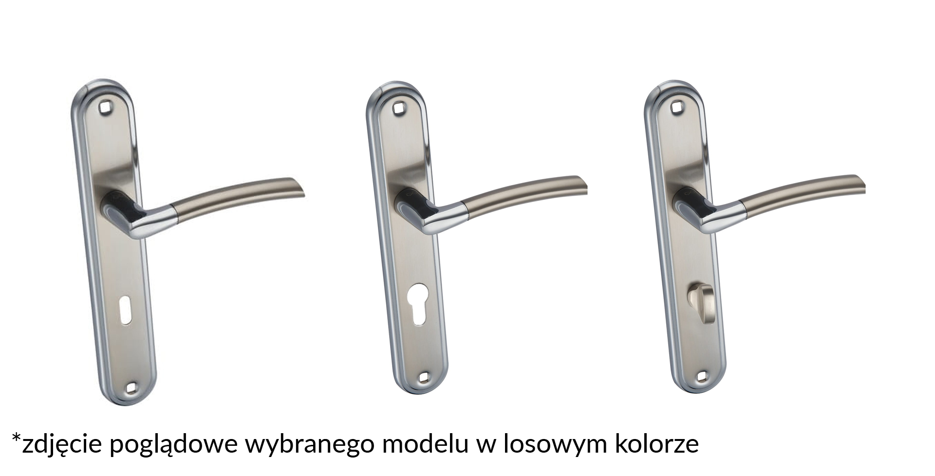 Klamka Infinity Dalia Szyld Długi 72 Wkładka Chrom / Satyna