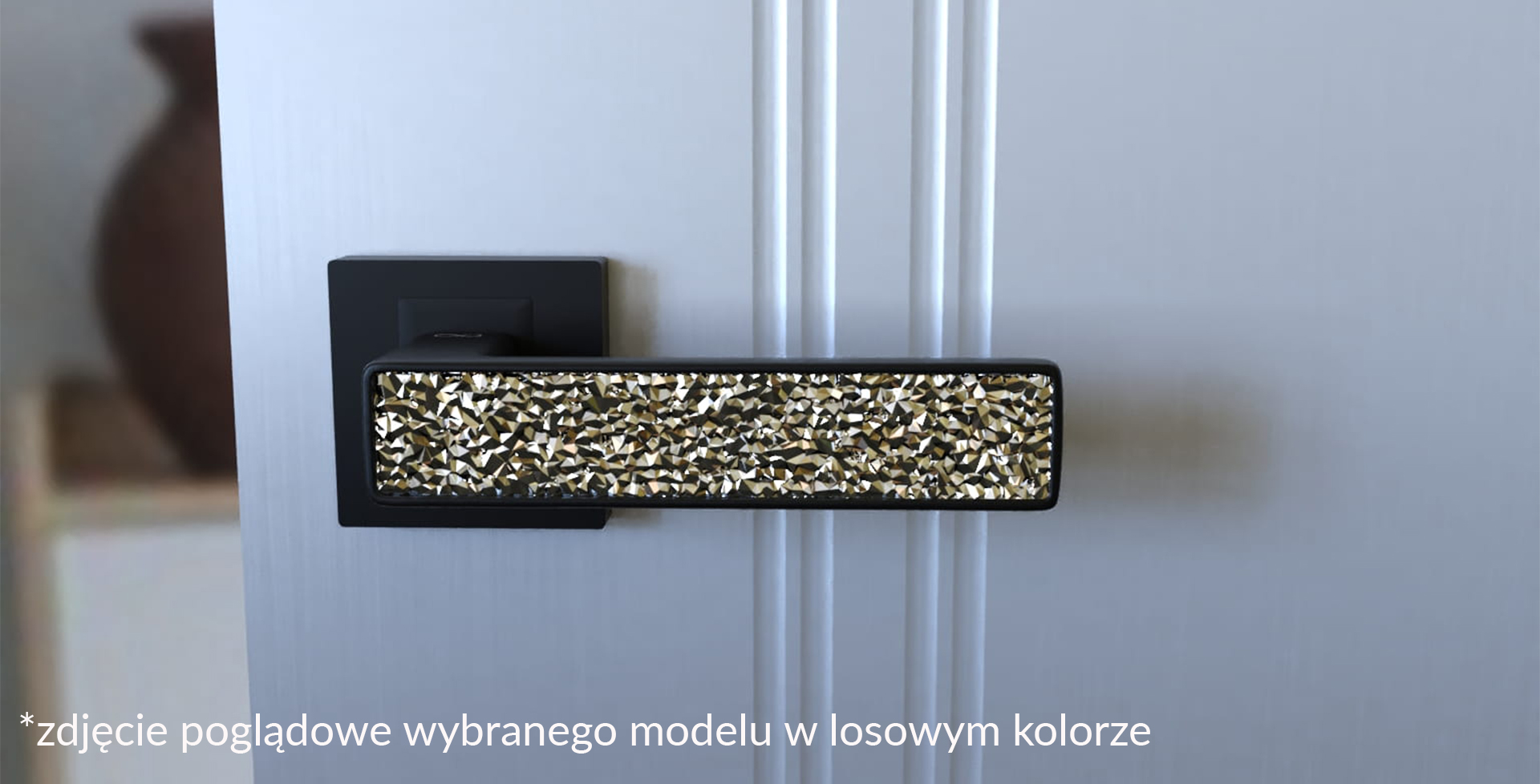 Klamka Infinity Na Rozecie Kwadratowej Concept Znal Chrom / Czarny Chrom / Czarny