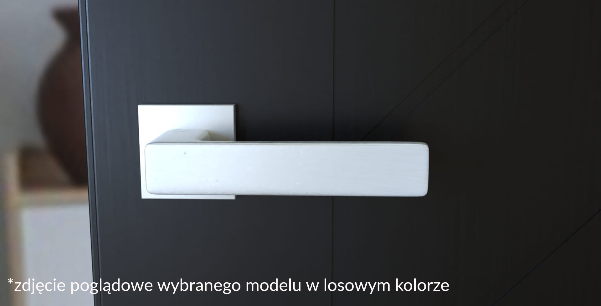 Klamka Infinity Na Rozecie Kwadratowej 6Mm Cavo Fit Czarna