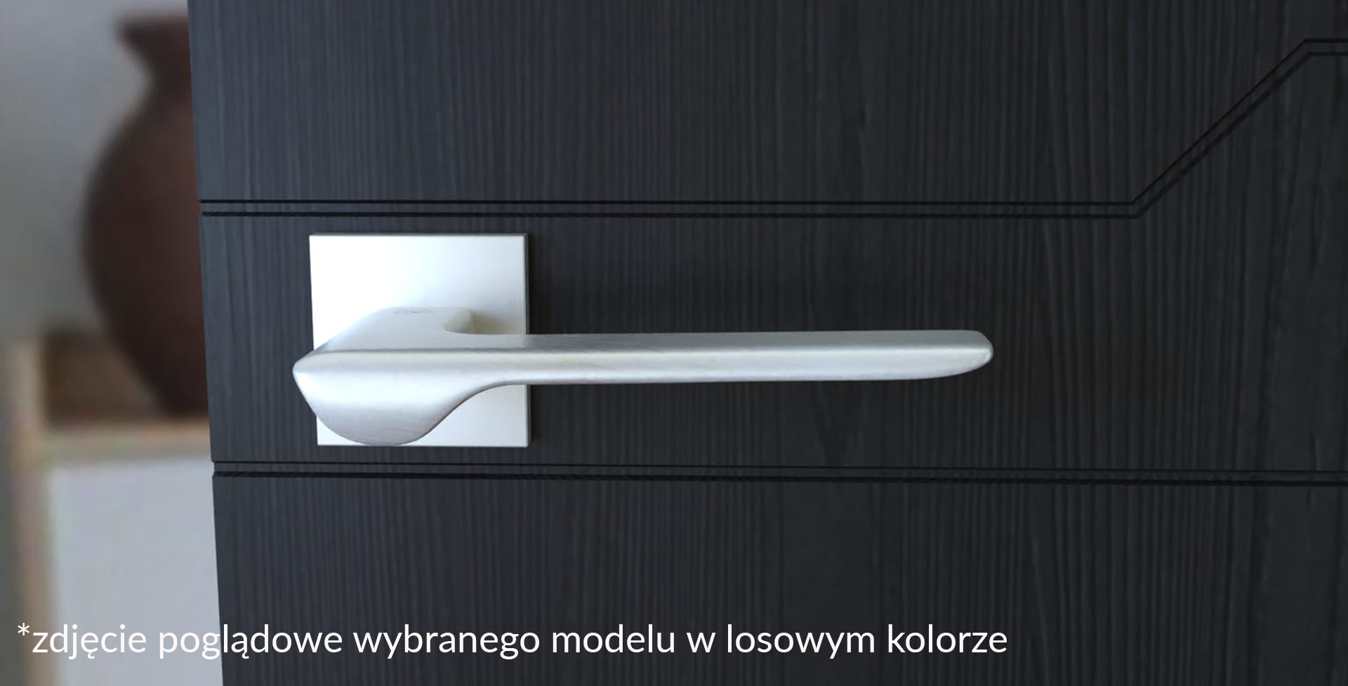 Klamka Infinity   Slim Na Rozecie Kwadratowej 5Mm Linea Slim Chrom