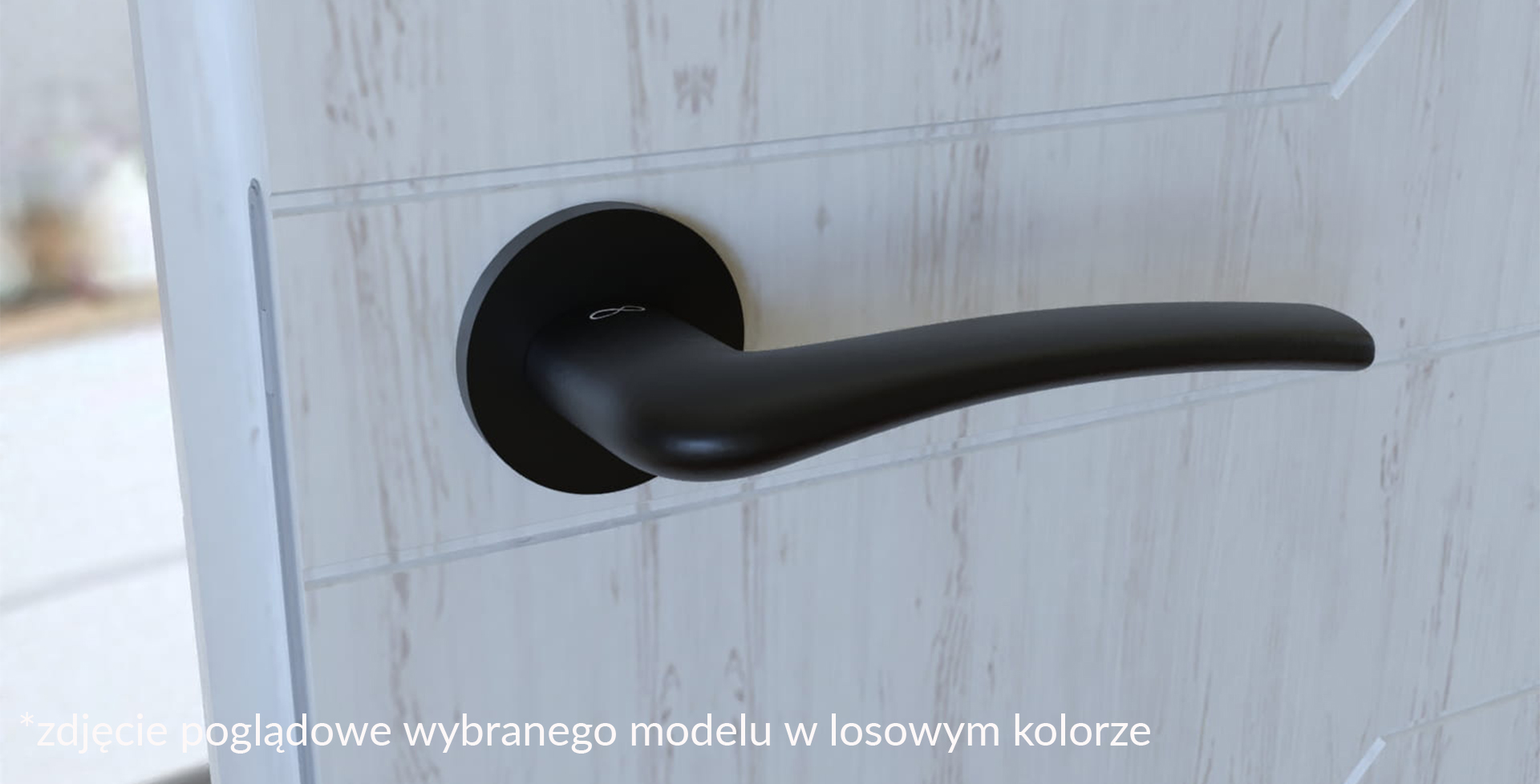 Klamka Infinity Na Rozecie Okrągłej 5Mm Vento  Slim Koło Chrom