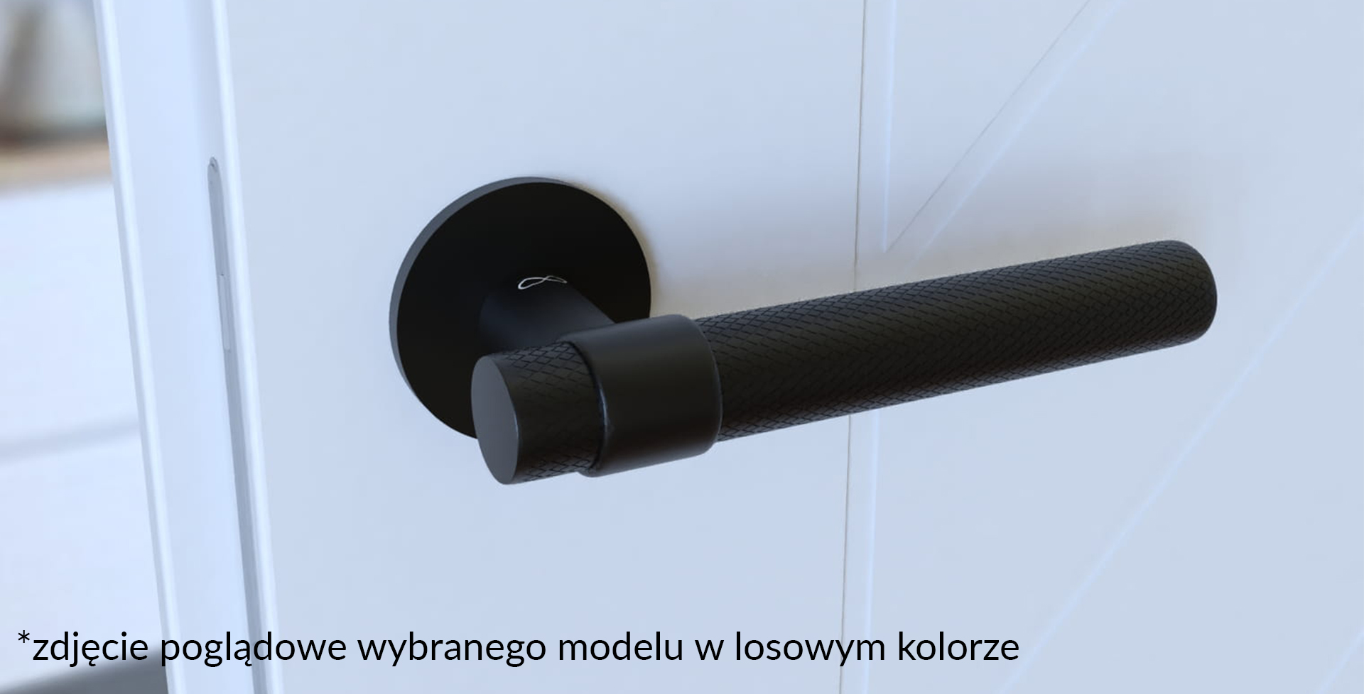 Klamka Infinity Slim  Na Rozecie Okrągłej 5Mm Ghost Slim Złoty Mat