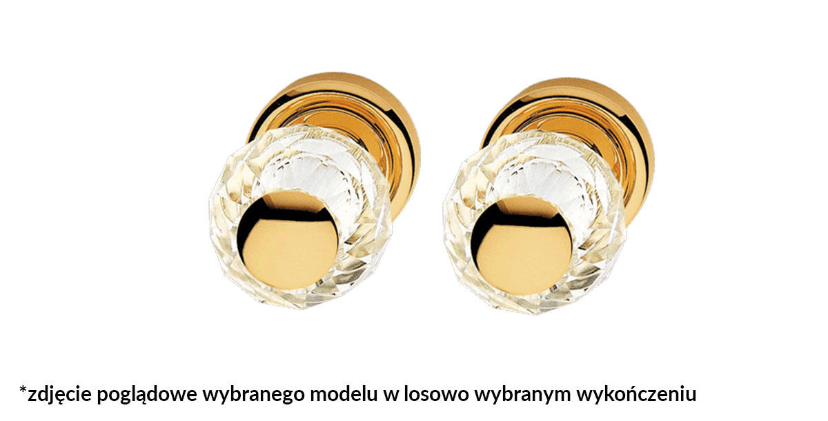 Gałka Obrotowa Veronica 50Mm Szyld Okrągły 103 Oz (Komplet) Linea Cali