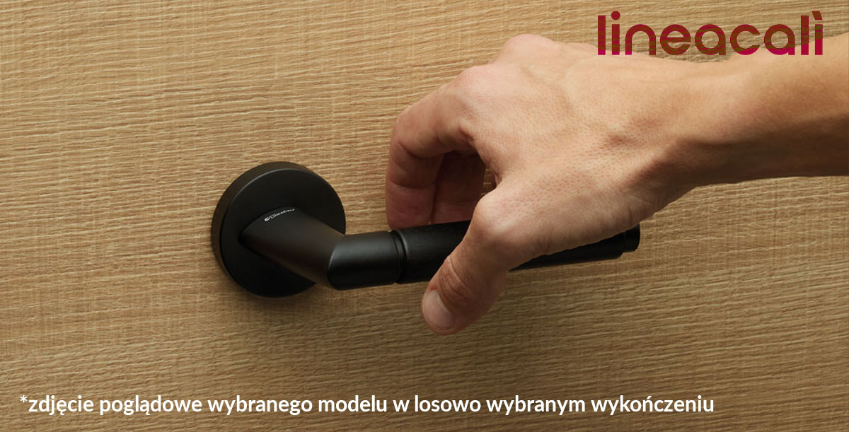 Klamka Grip Ebano Szyld Okrągły 023 Cr Linea Cali