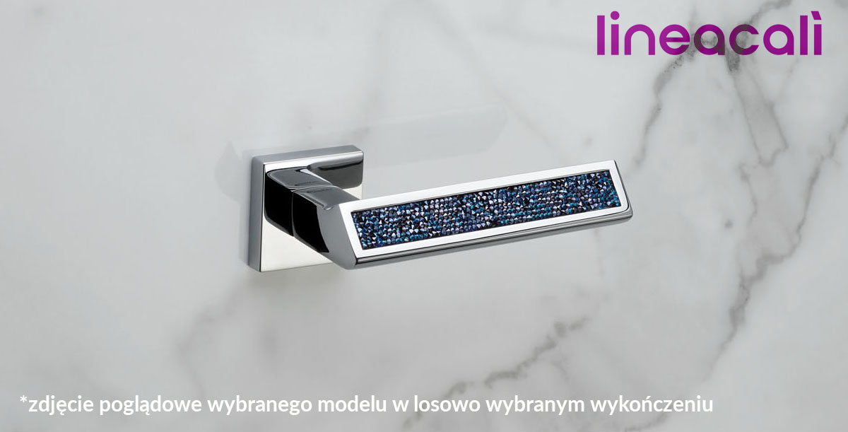 Klamka Riflesso Rocks Grigio Szyld Kwadratowy 019 Cr Linea Cali