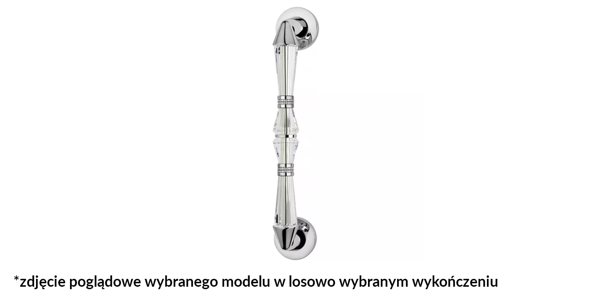 Komplet Uchwytów Drzwiowych Luce Mesh 254 Mm Cr [Montaż Przelotowy Do Drewna] Linea Cali