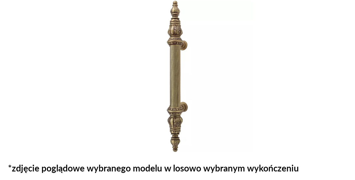 Komplet Uchwytów Drzwiowych Totem 600Mm Pm [Montaż Przelotowy Do Drewna] Linea Cali