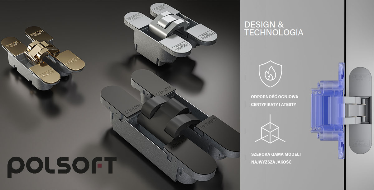 POLSOFT CEMOM - Lider wśród producentów zawiasów na świecie!
