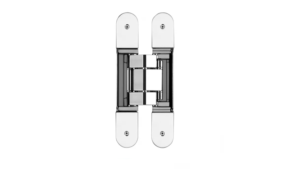 Zawias Wpuszczany Invisacta 310 3-D 120 Kg (4 Nasadki) Chromowany Błyszczący Otlav