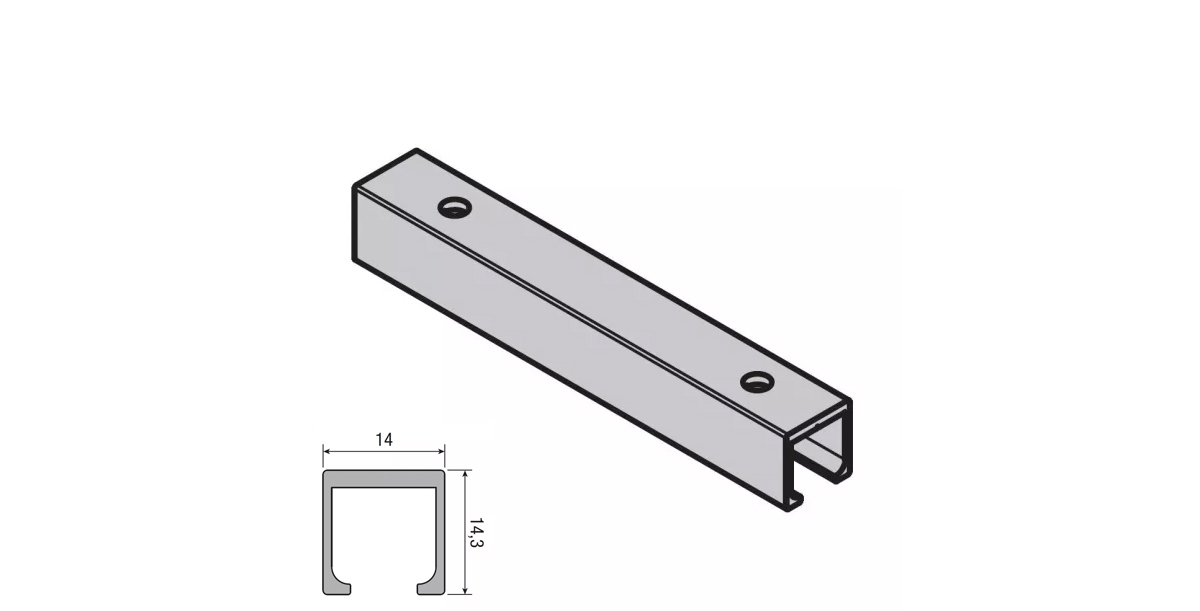 Szyna System 260 Aluminium Anodyzowana 3M Koblenz