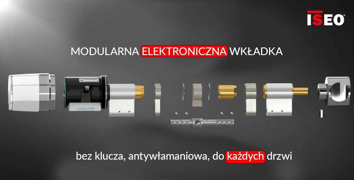 Wkładka Libra Le60 Smart 2.0 Standard 30X80, Stal Nierdzewna+Czarny [Zestaw Z Kartą] Iseo