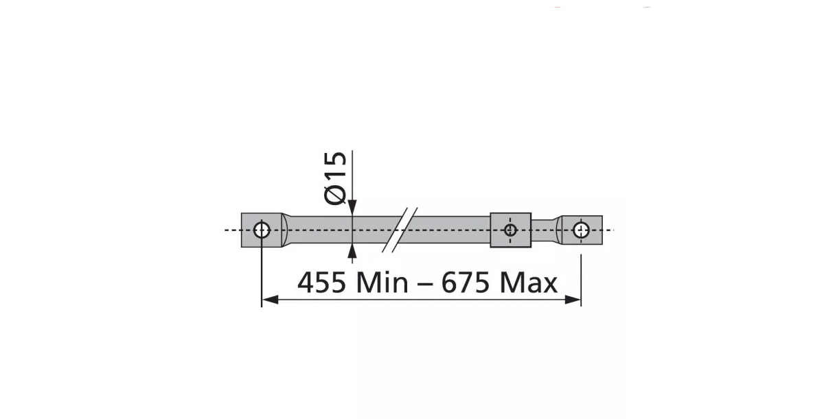 Pręty Długość 455-675Mm Do Rygli Is-0000001230000 Iseo