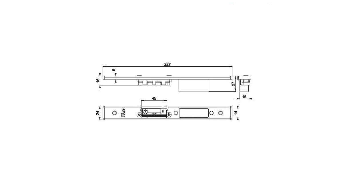 Blacha Zaczepowa Do Is-7A32/7A36/7A37 220X24X6Mm, Lewa, Stal Nierdzewna Iseo