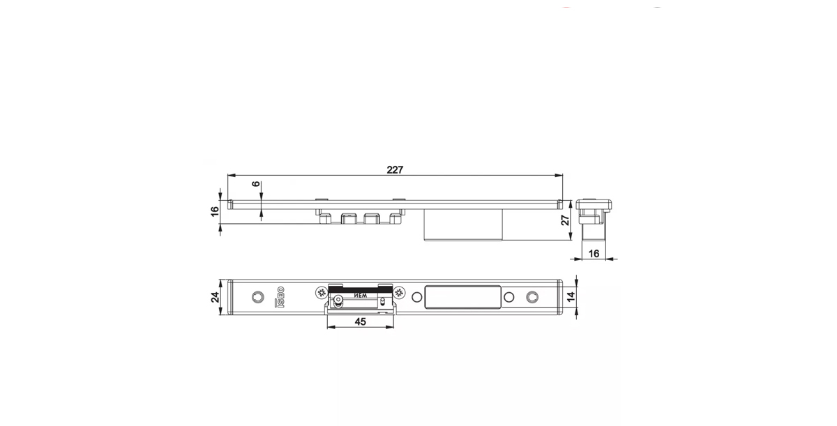 Blacha Zaczepowa Do Is-7A32/7A36/7A37 220X24X6Mm, Prawa, Stal Nierdzewna Iseo