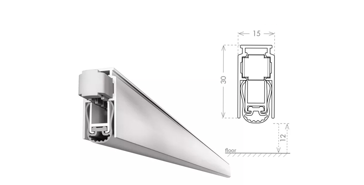 Uszczelka Opadająca Chronosoft 15X30 1030Mm [880Mm]  