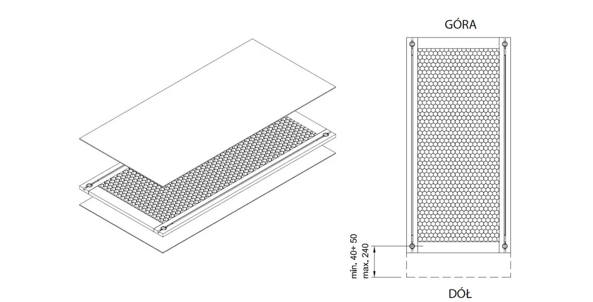 Pręt Prostujący, Regulacja Góra/Dół, Rozstaw 2620 Mm  