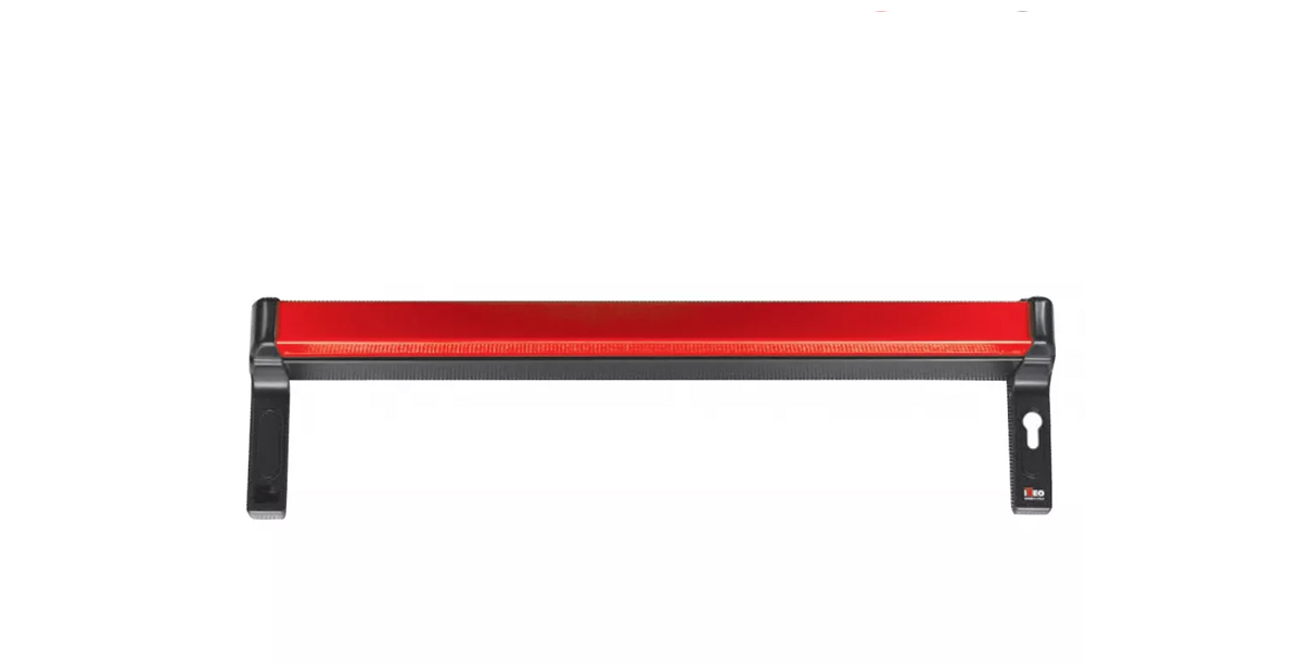Zamknięcie Push Palmo L811Mm, Do Skrzydła Czynnego, Ppoż., Czarno-Czerwone Iseo
