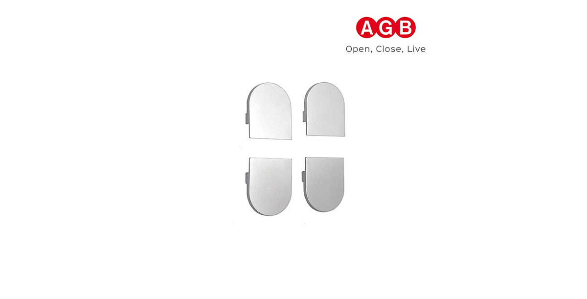 Osłonki Zawiasu Agb Eclipse 2.2 Chrom Mat Komplet
