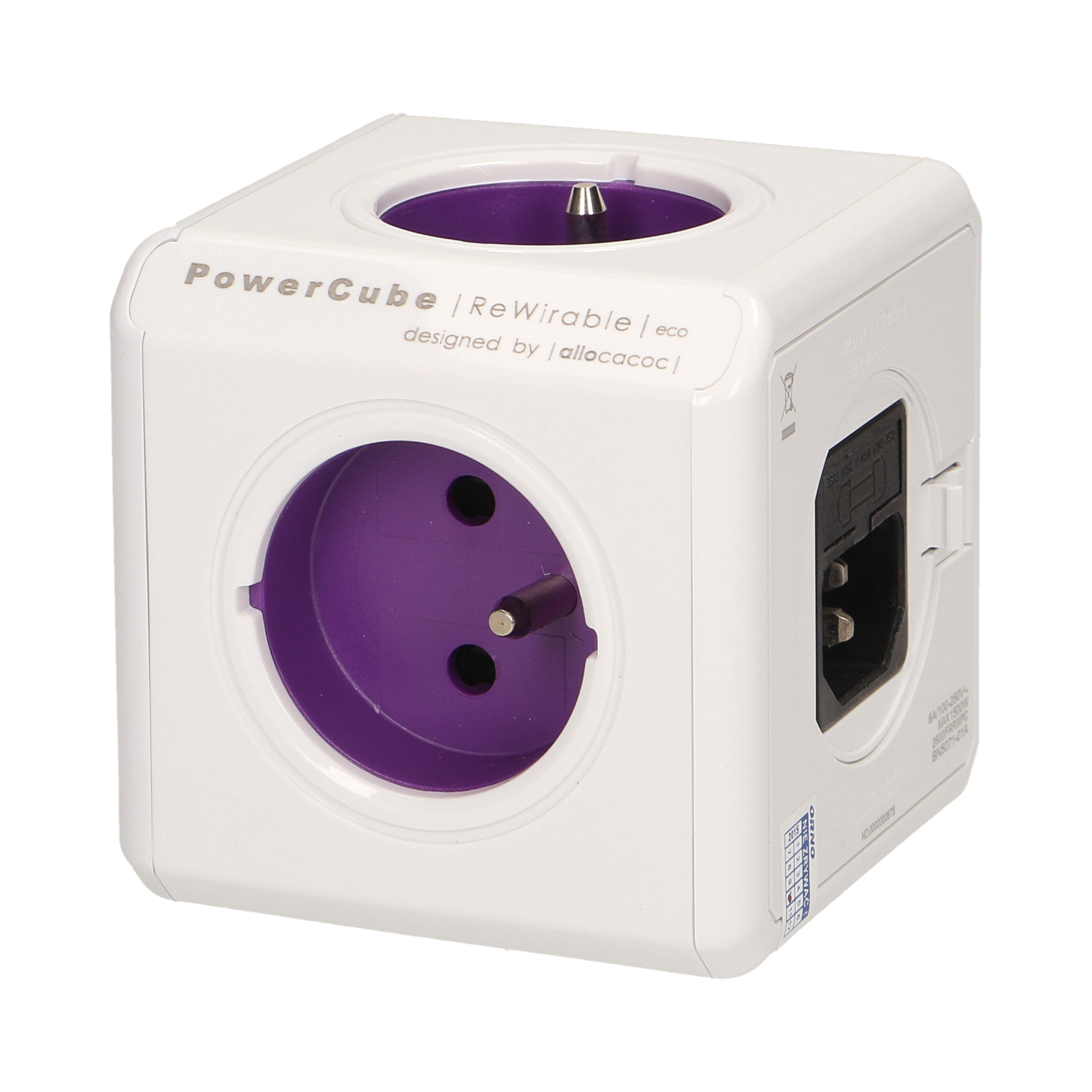 Rozgałęźnik Power Cube ReWirable + 4 wtyczki podróżne