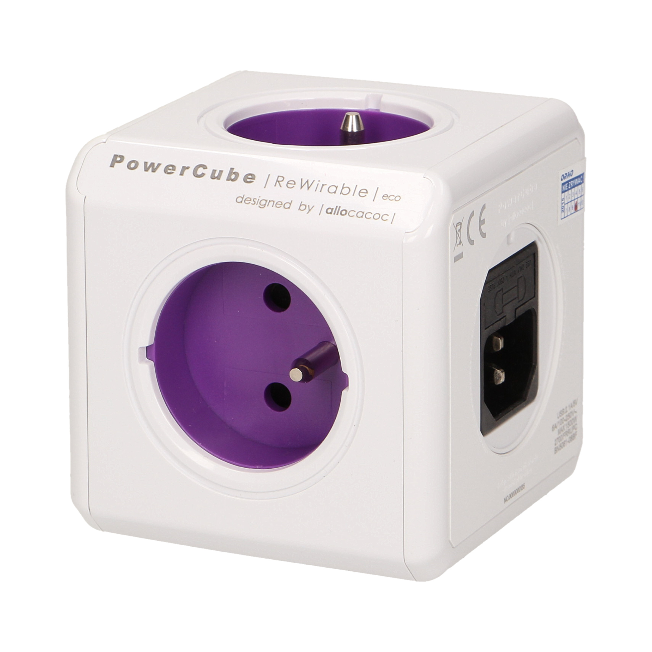 Rozgałęźnik Power Cube ReWirable USB + 4 wtyczki podróżne