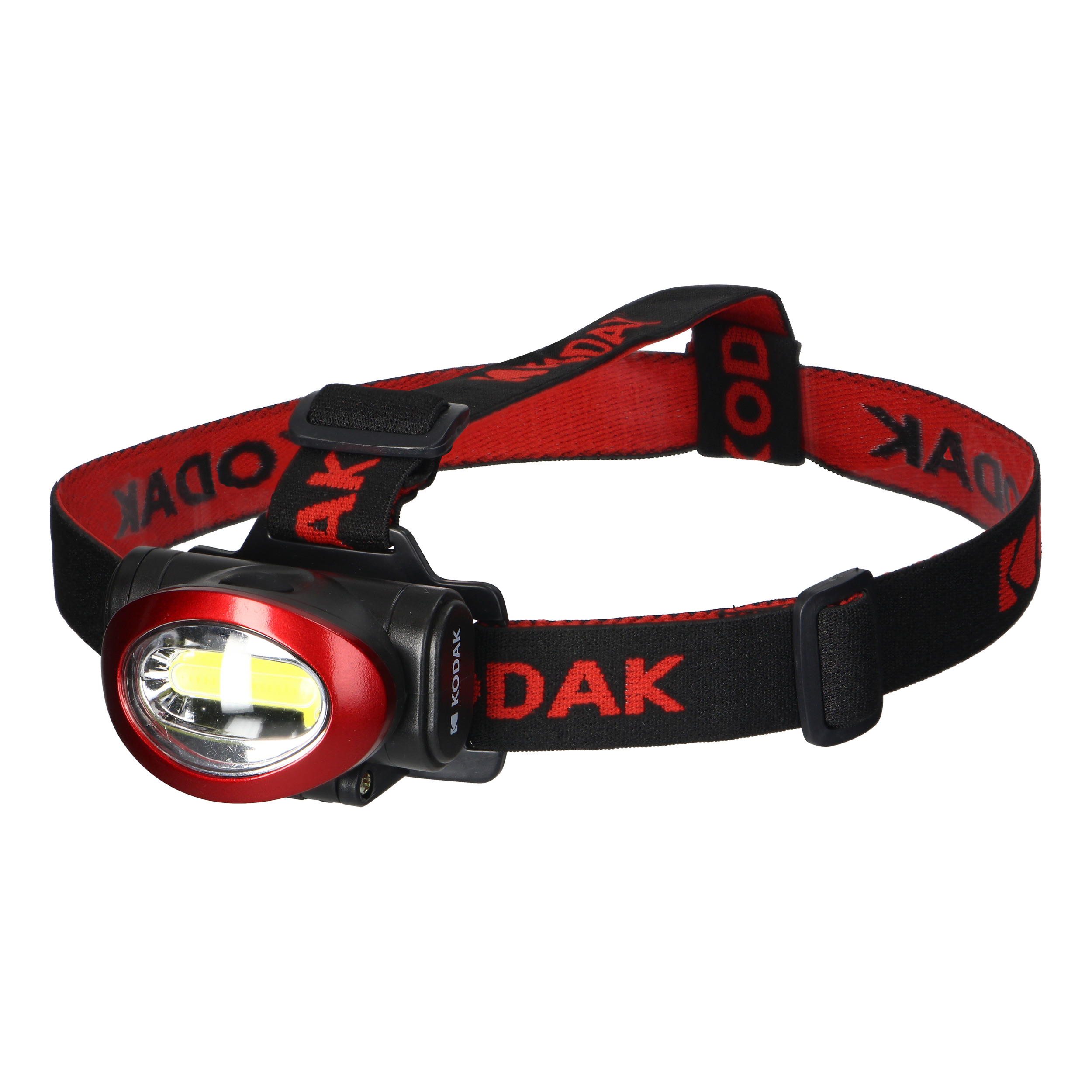 Latarka czołowa KODAK LED HL 300lm, IP44, 3 x AAA, czerwono-czarna