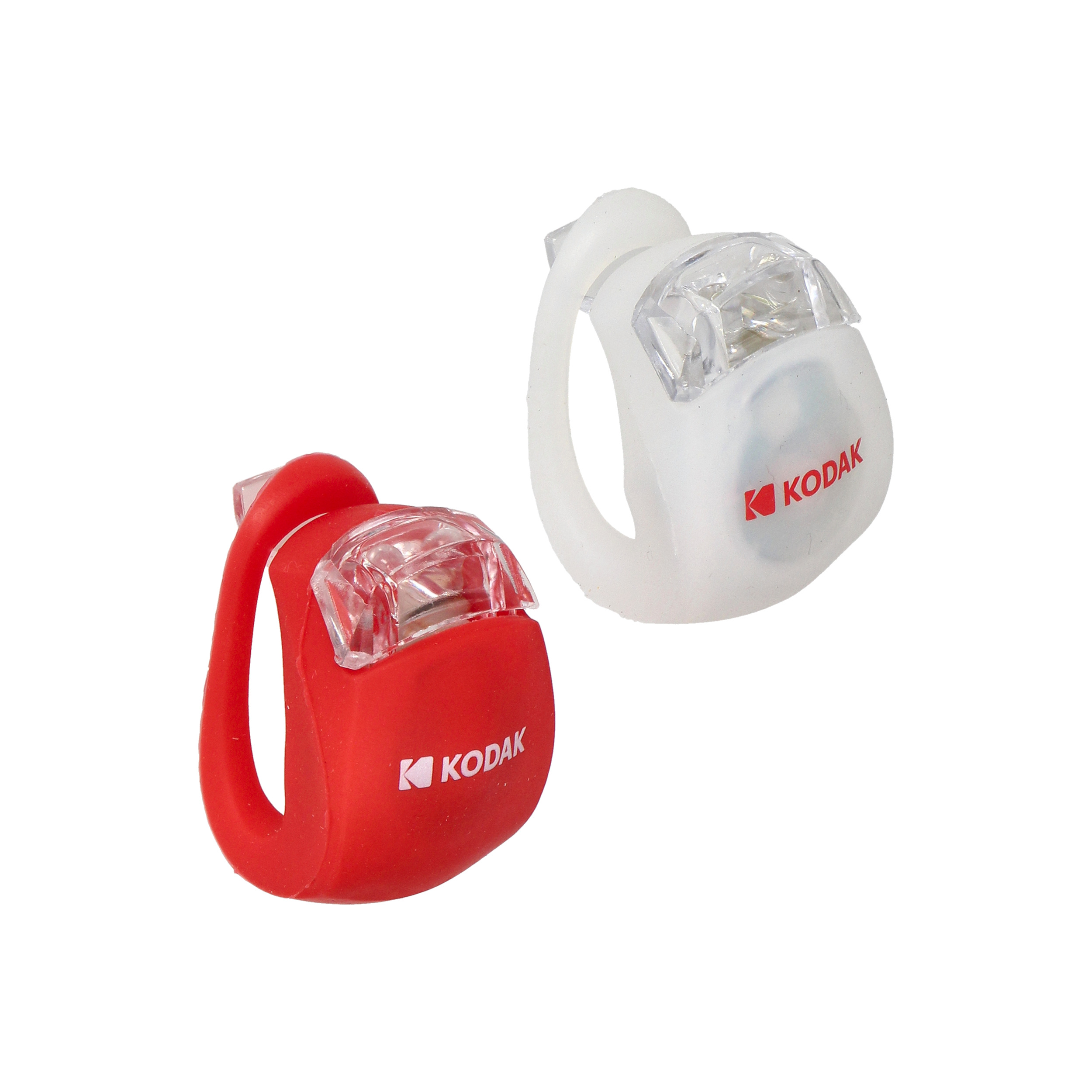 Lampki rowerowe KODAK LED, IP64, 2 x CR 2032, zestaw 2 szt.