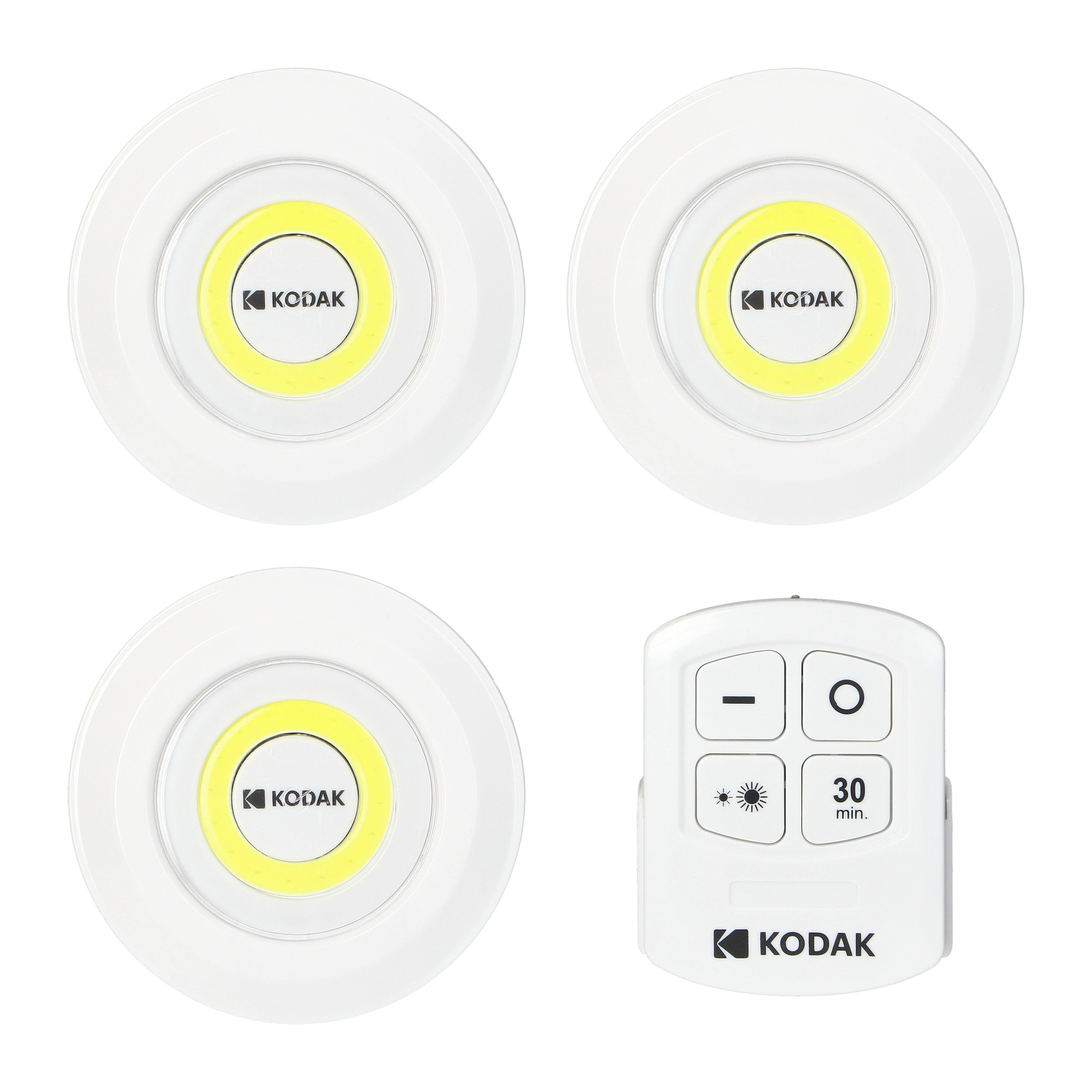 Lampki meblowe KODAK LED, 130lm, IP42,  11 x AAA, pilot, komplet 3 szt.
