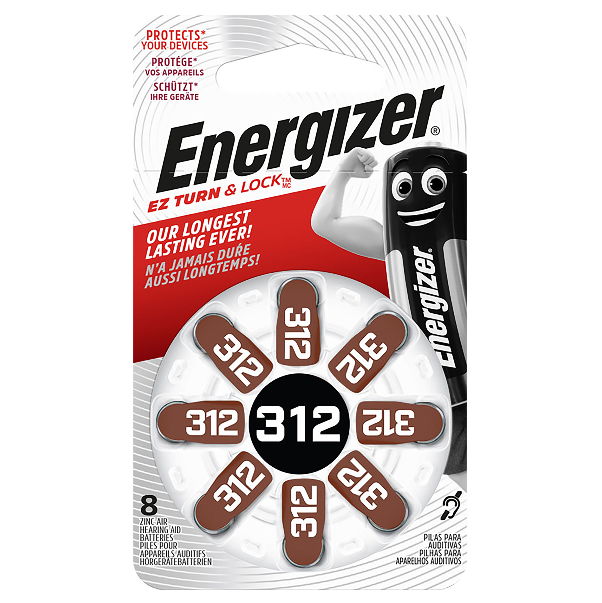 BATERIA ENERGIZER SŁUCHOWA TFT AZ 312 /8