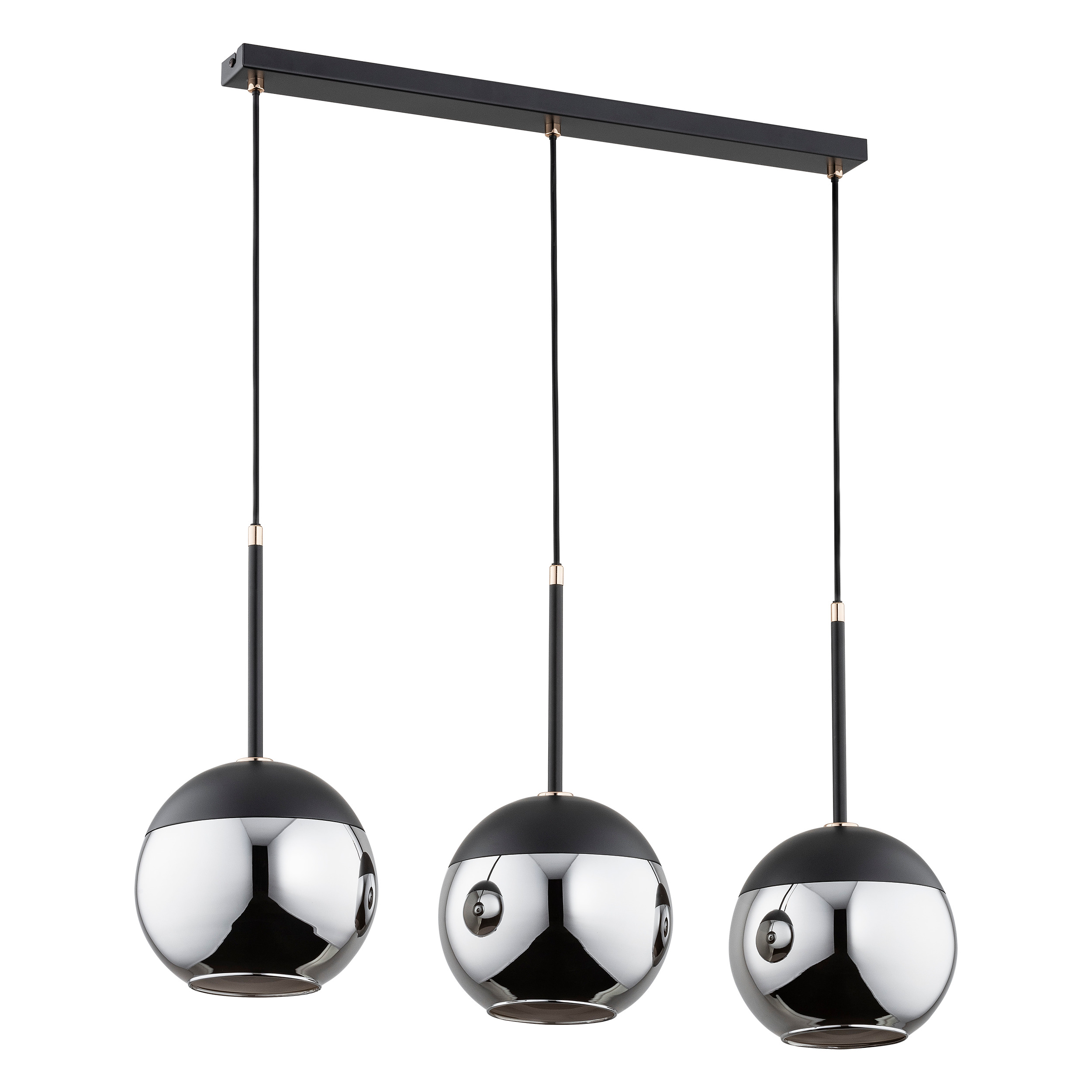LARA 3P, lampa wisząca, E27  max. 3x60W, czarna