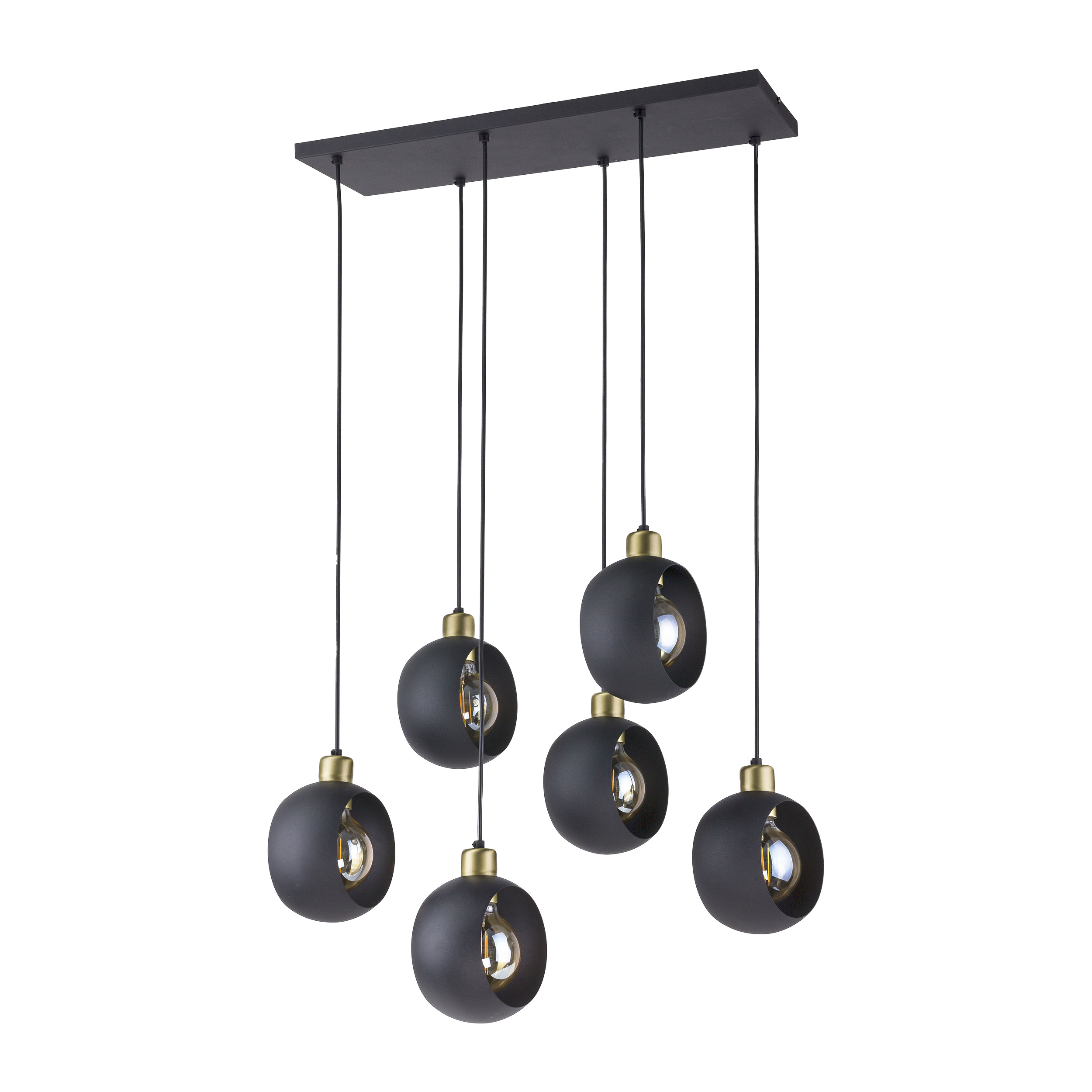 JALA 6P, lampa wisząca, E27 max.15W, czarna