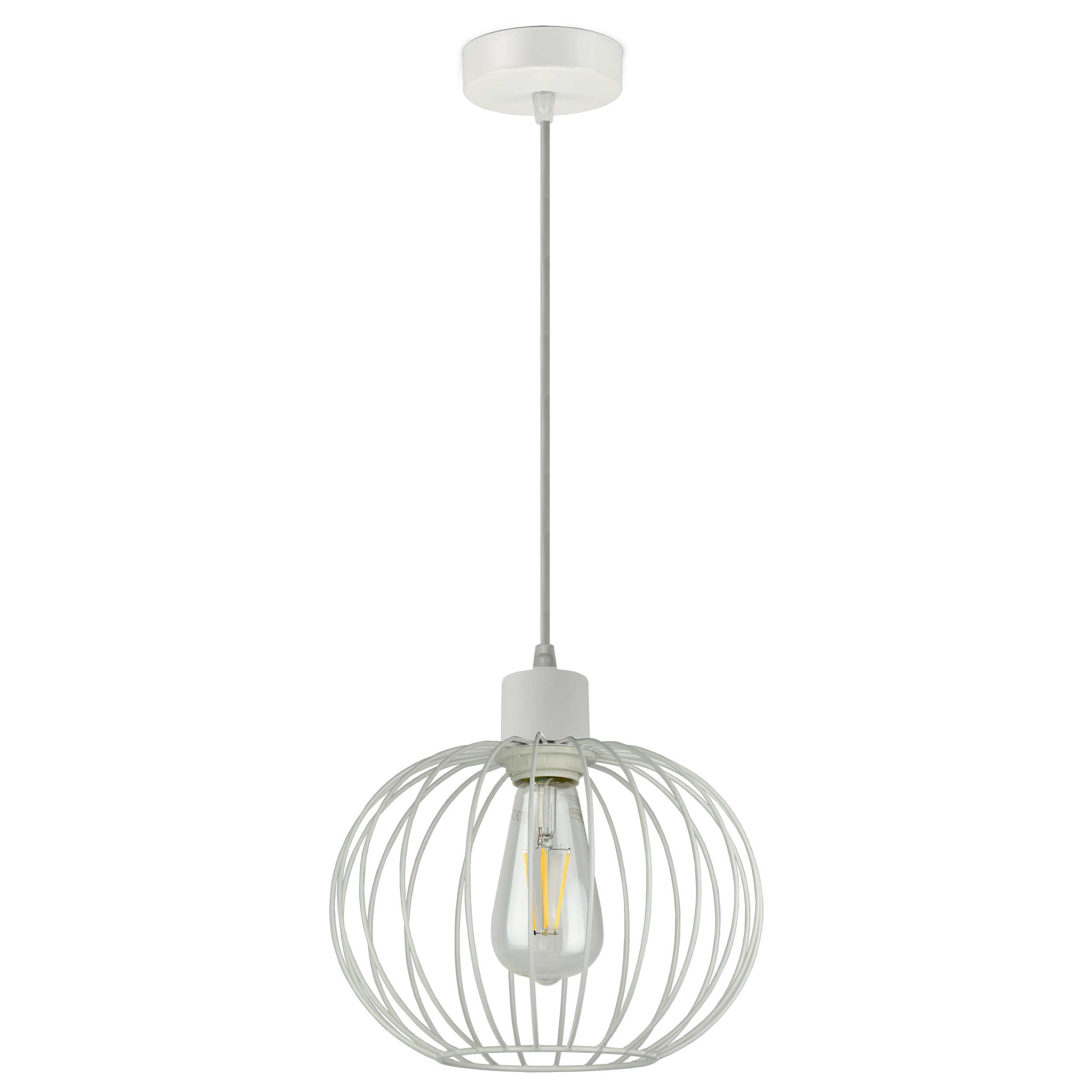 SOLA lampa wisząca, moc max. 1x60W, E27, biała