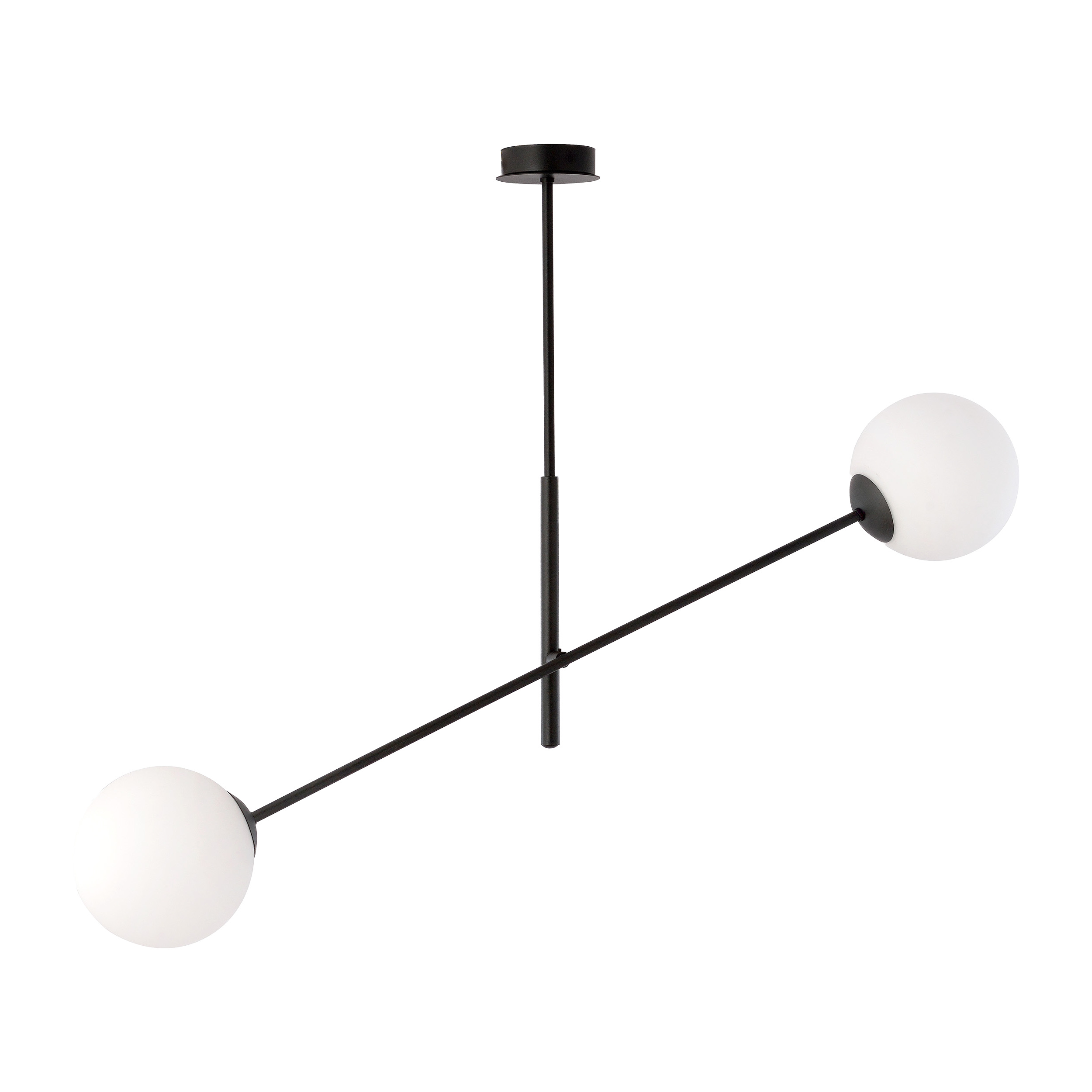 LAINA lampa wisząca, moc max.2x40W, E14, czarno-biała