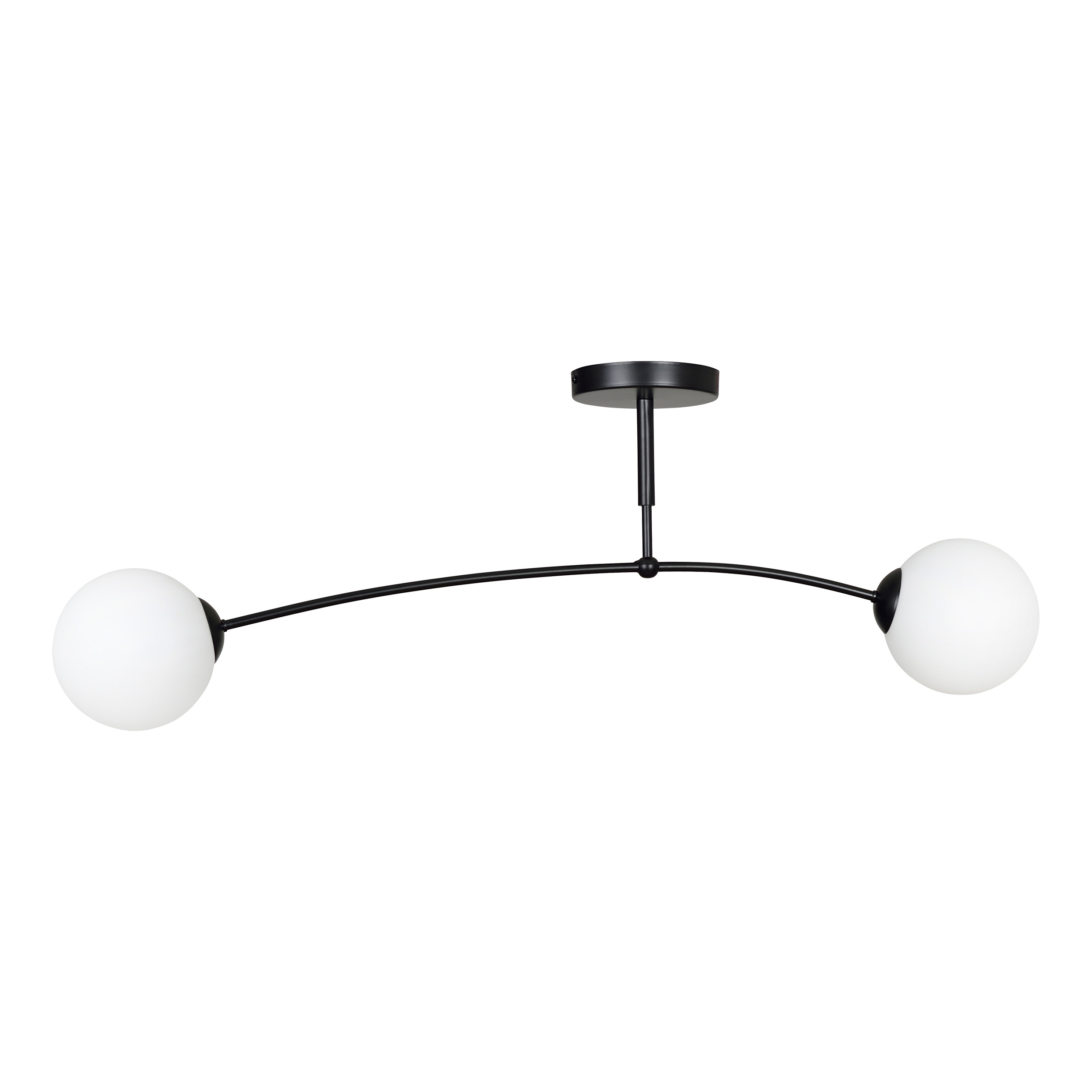 MONZA lampa wisząca, moc max.2x40W, E14, czarno-biała