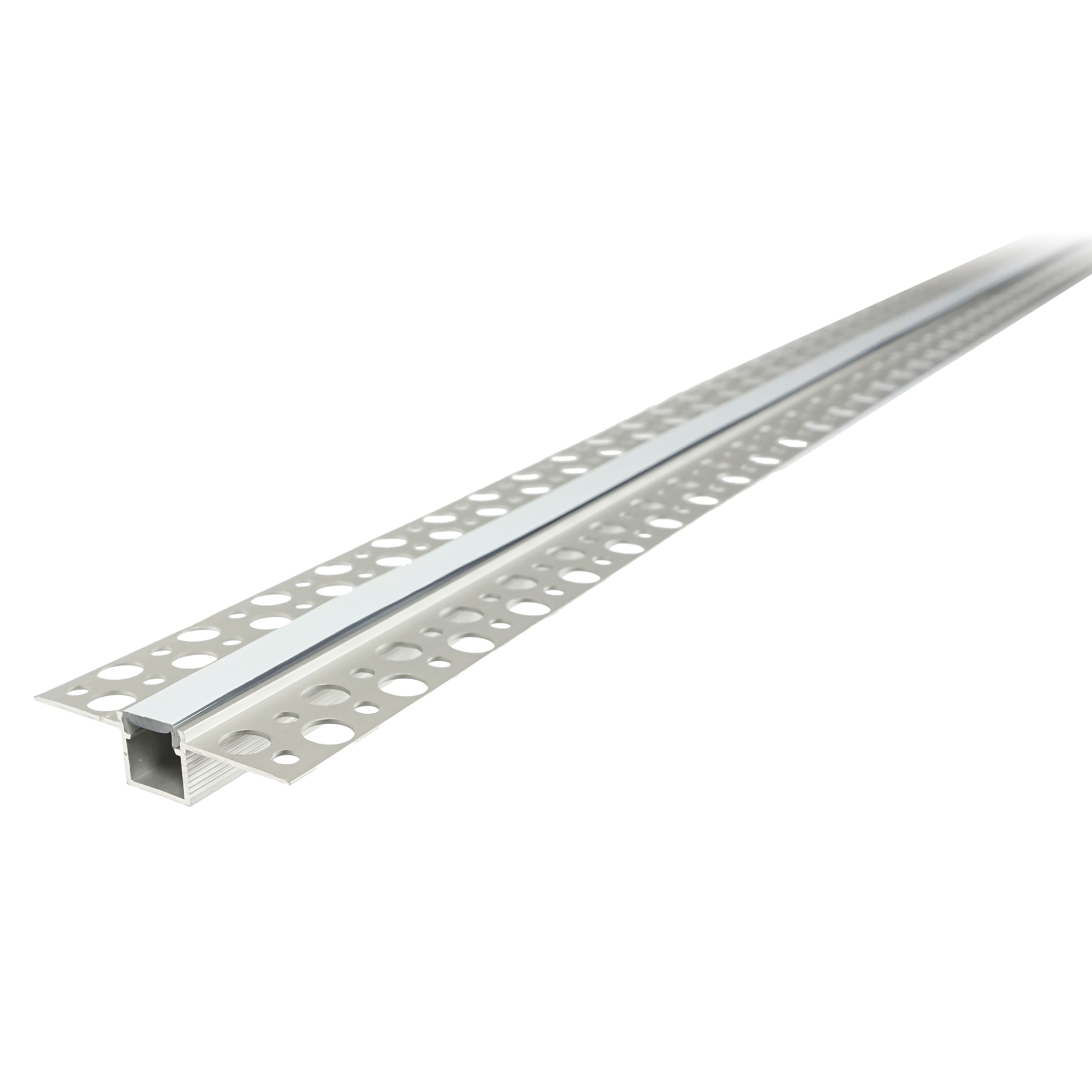 Profil aluminiowy do taśm LED, 2m, wpuszczany w karton gips, klosz matowy,  komplet 20 szt.