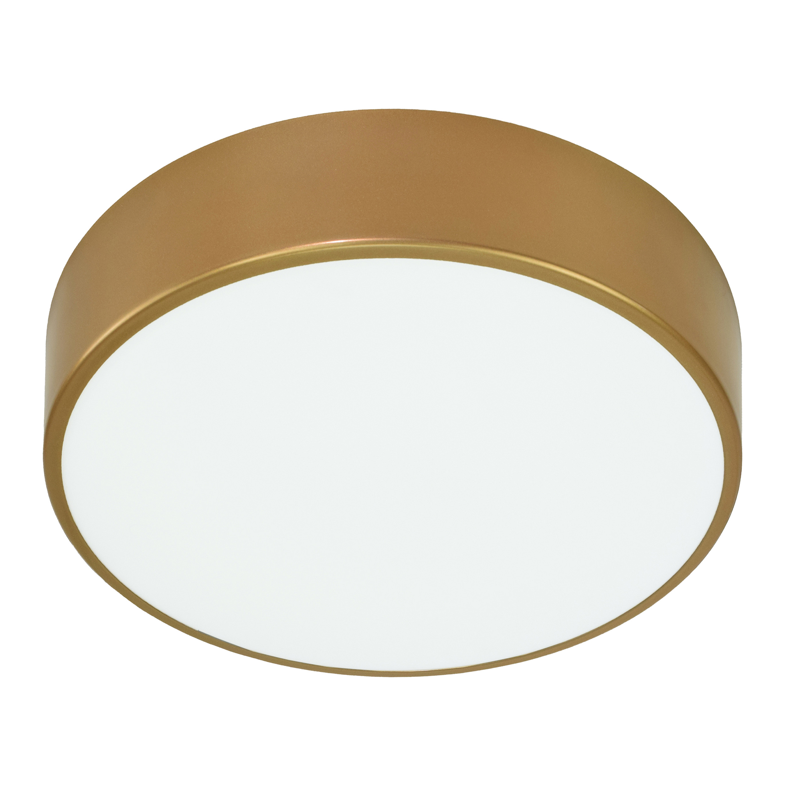 OVO plafon 3xE27, 3x24W, złota stal, klosz szklany matowy, IP20, ? 400
