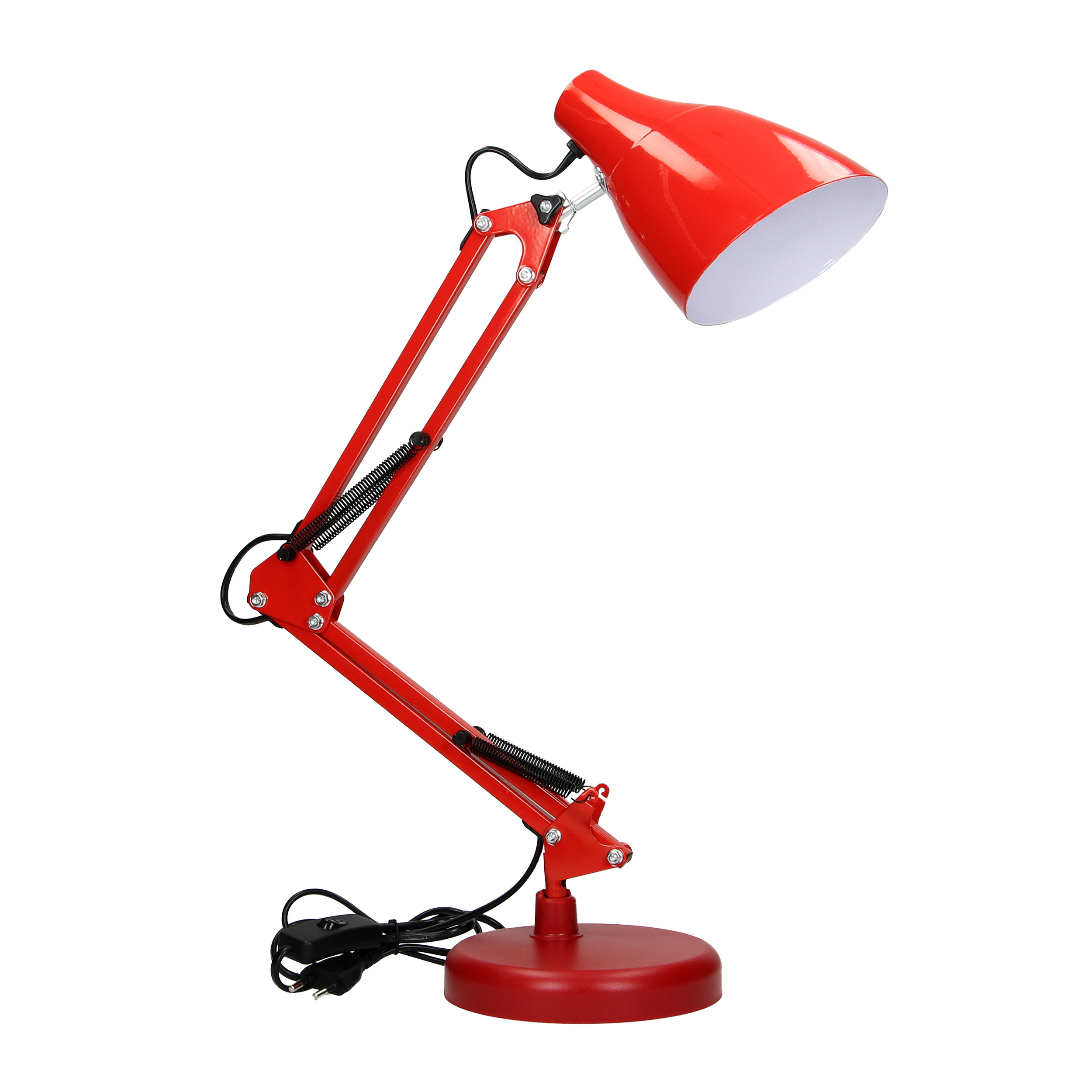 DIAN lampa biurkowa, 10W, stalowa, czerwona