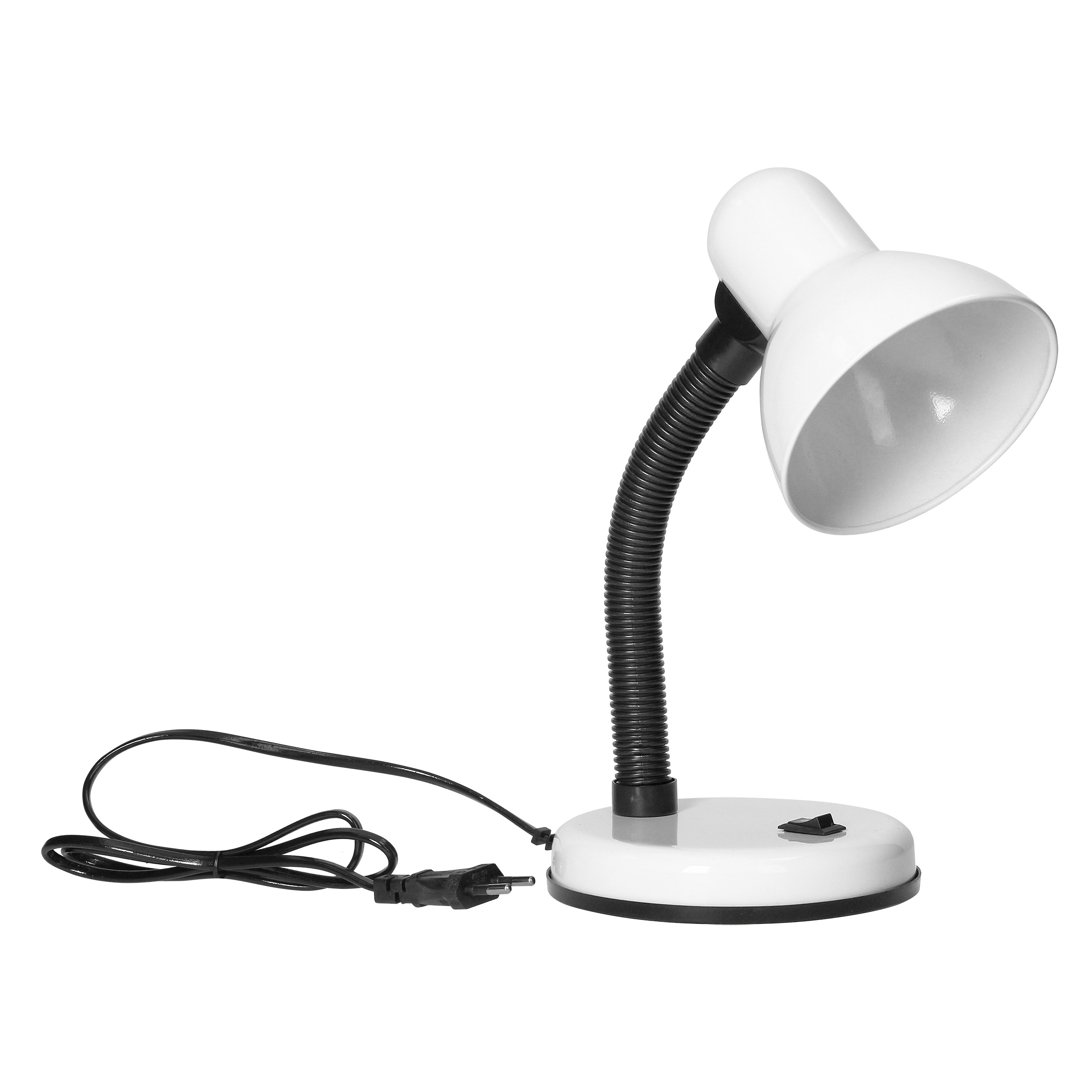 FUPI, lampa biurkowa, 10W, E27, stal + tworzywo, biała