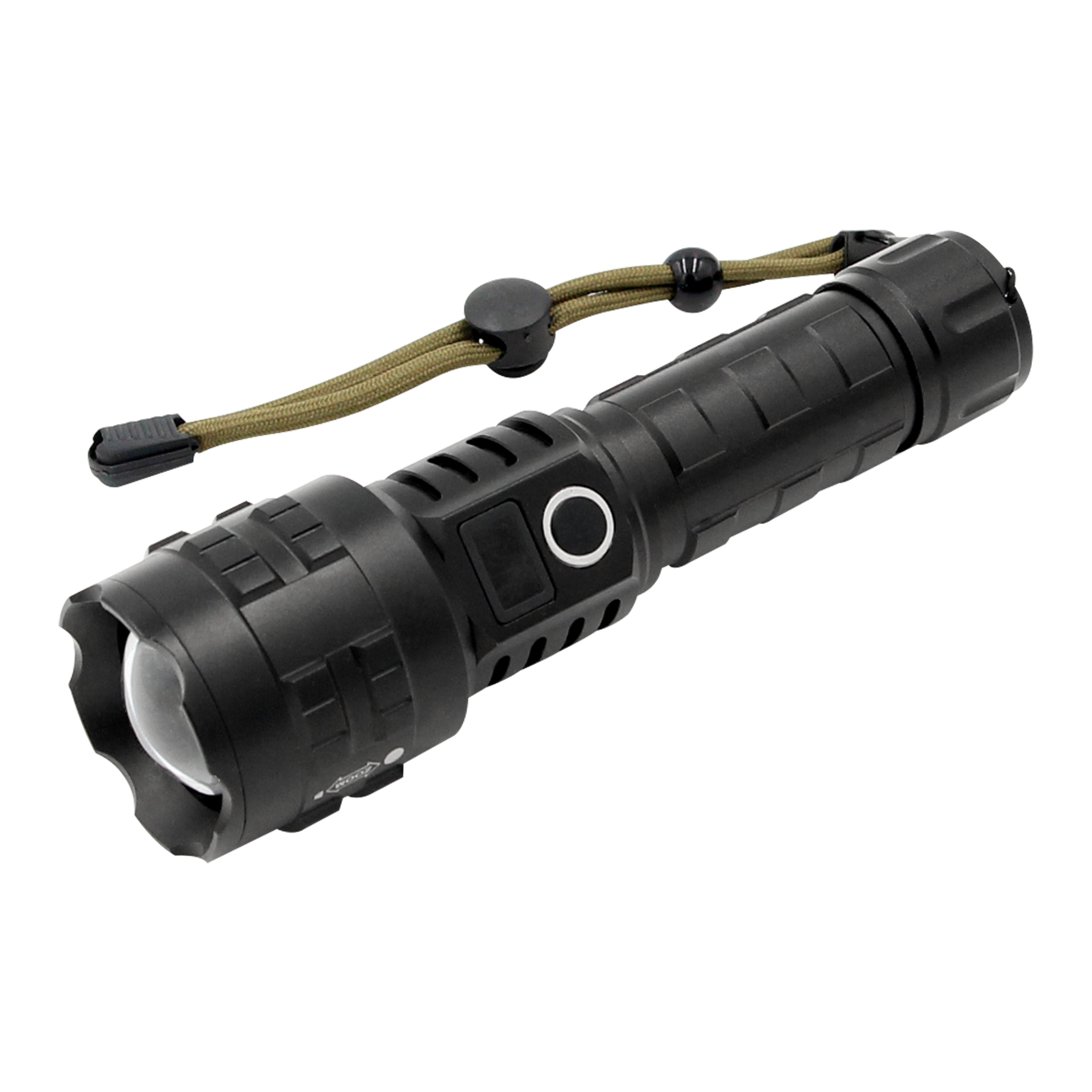 Latarka LED 15W, 1200lm, 3000mAh, funkcja zoom, cyfrowy wskaźnik baterii