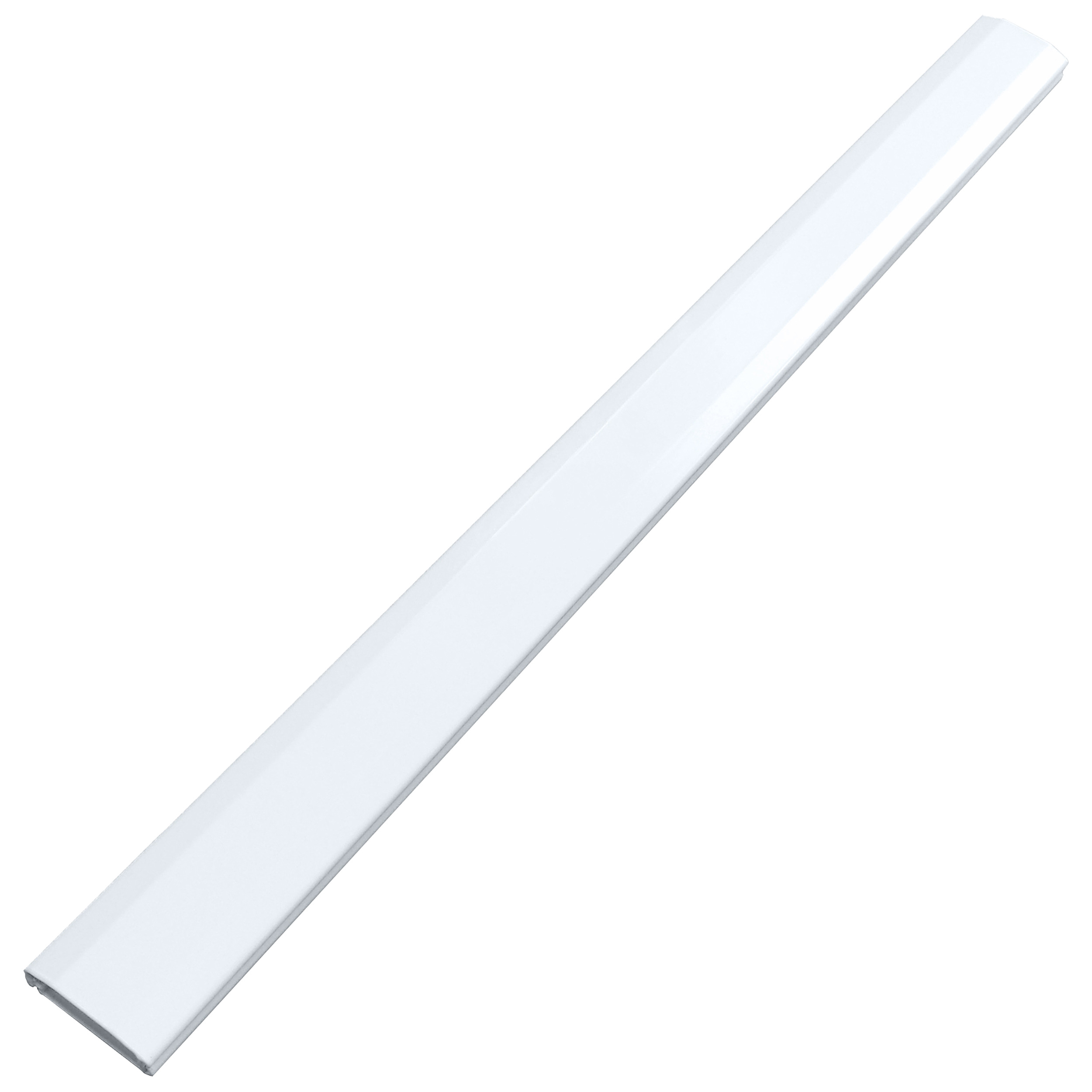 Aluminiowa maskownica kabli z systemem click-lock dł. 110 cm, biała