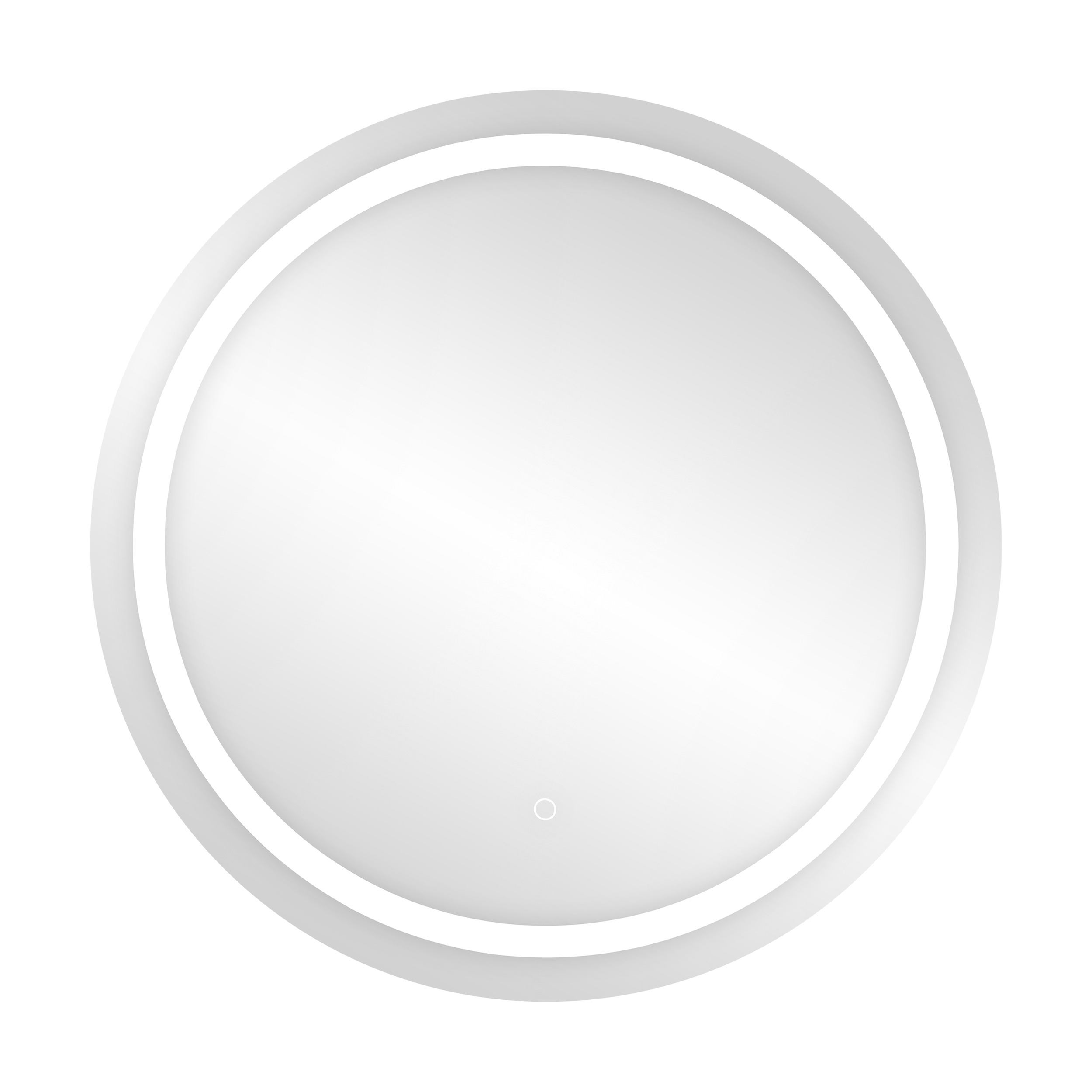 Okrągłe lustro LED fi 70 cm (z wbudowanym włącznikiem, z marginesem, 4000K)