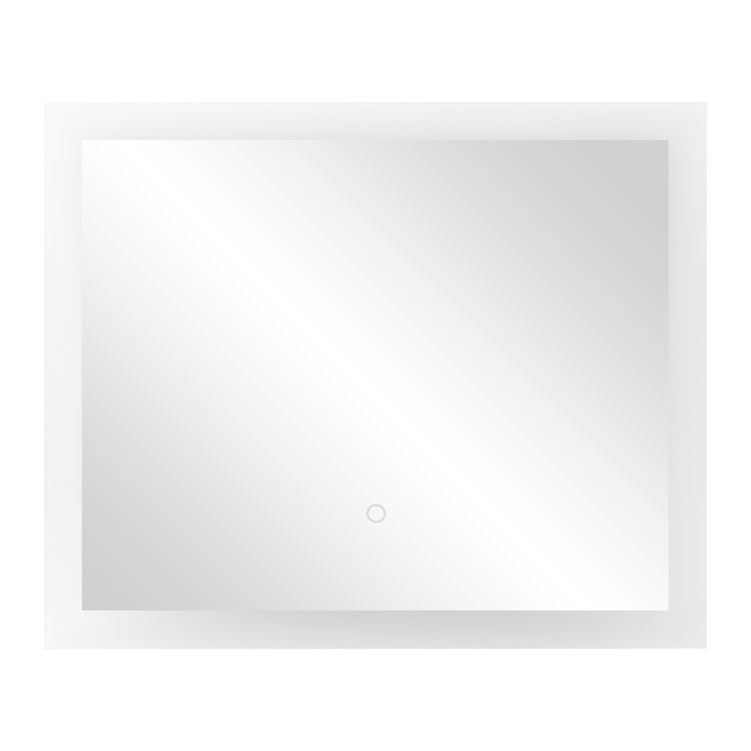 Lustro prostokątne poziome LED 60x50 cm (z wbudowanym włącznikiem, bez marginesu, 4000K)