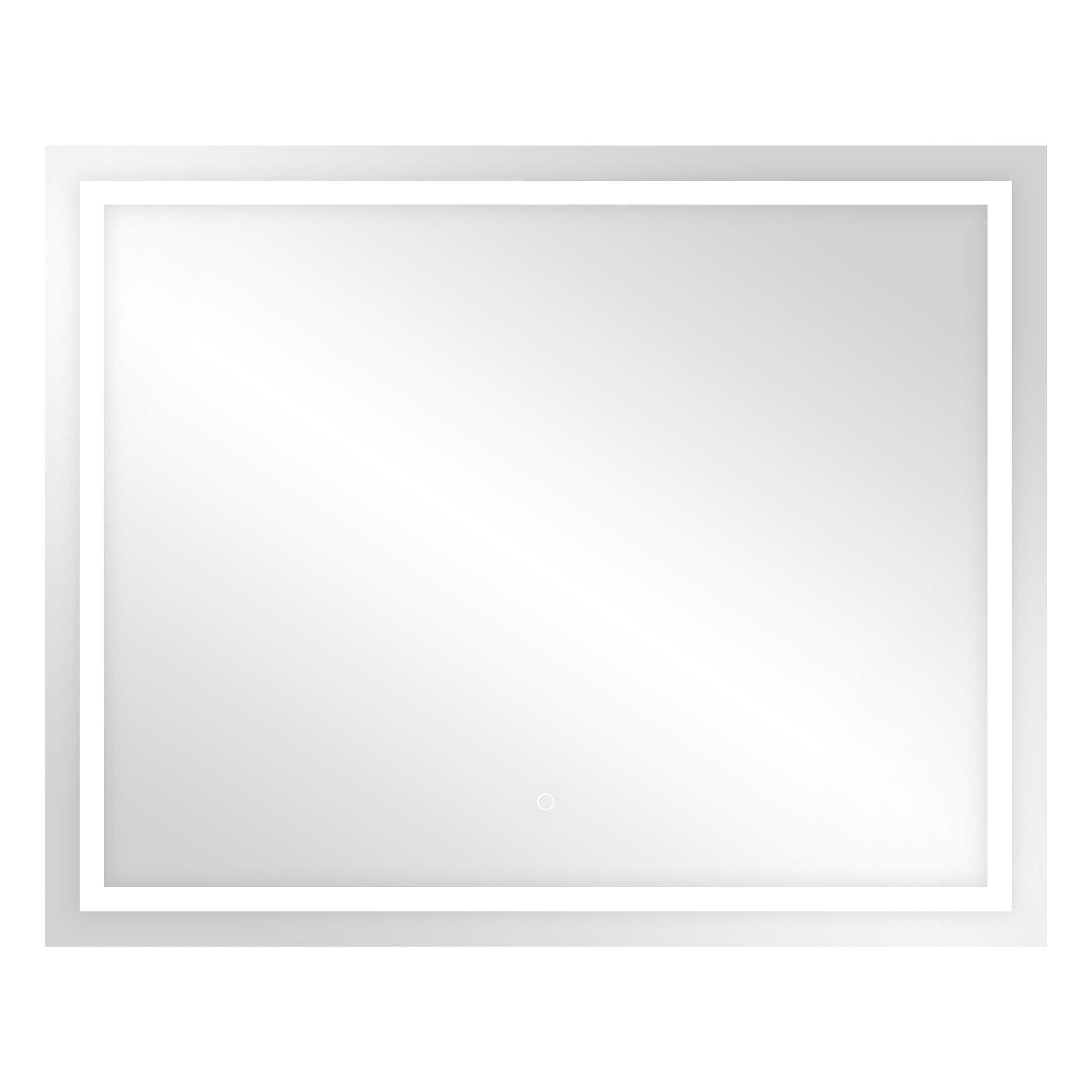 Lustro prostokątne poziome LED 100x80 cm (z wbudowanym włącznikiem, z marginesem, 4000K)
