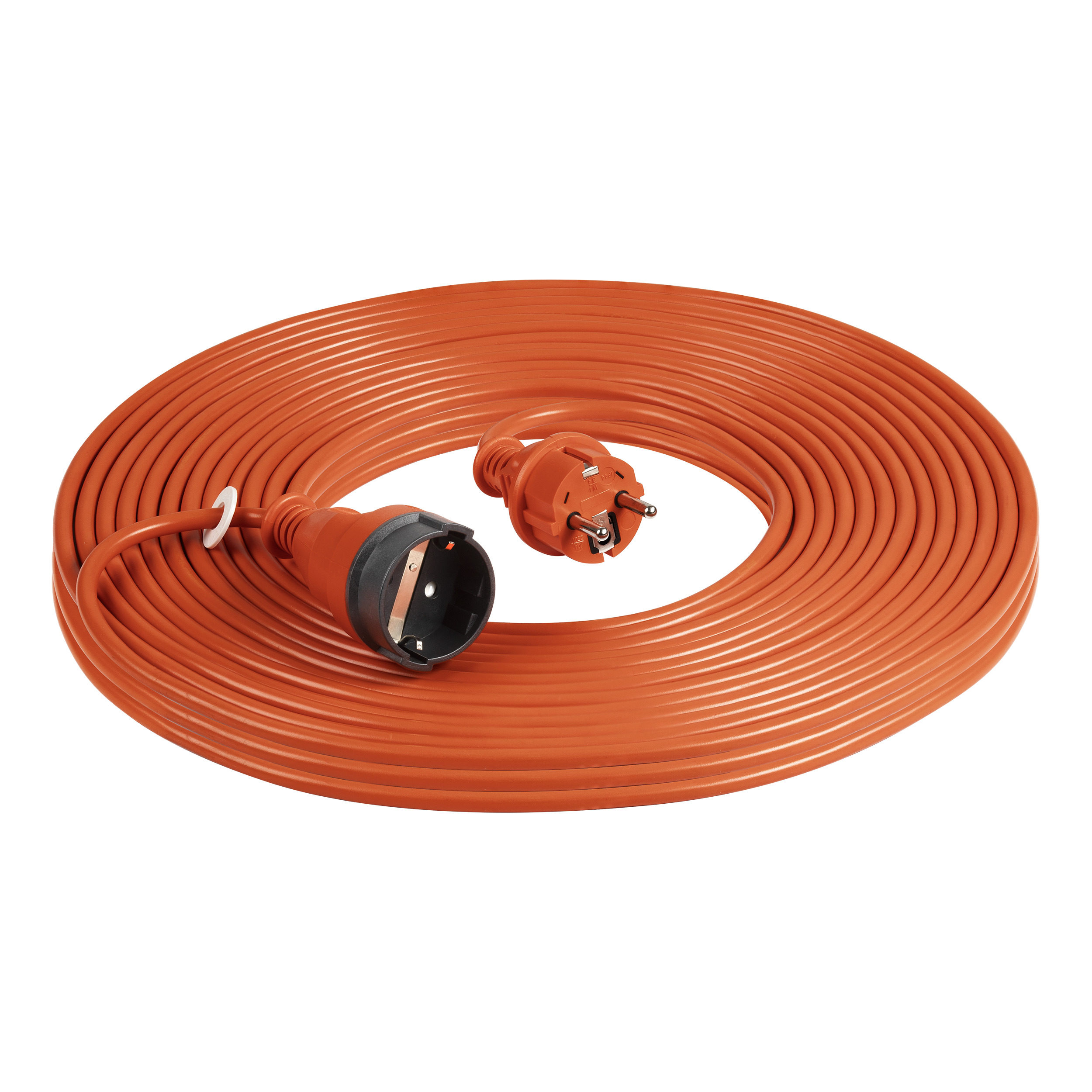 Przedłużacz ogrodowy pomarańczowy zalewany, 1x2P+Z (schuko) 30m, H03VV-F 3x1,0mm?, 230VAC/10A, PRODUKT POLSKI